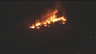 Firefighters Battle Junkyard Fire In Port Richmond