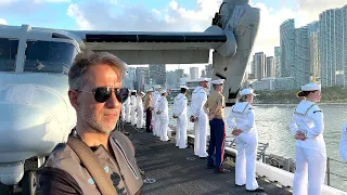 USS BATAAN Enters Port Miami - FULL SHIPS TOUR at SEA Fleet Week 2024