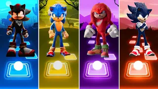 Shadow The Hedgehog 🆚 Sonic The Hedgehog 🆚 Knuckles The Echidna 🆚 Dark Sonic || Tiles Hop Gameplay🎯🎶