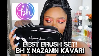 *NEW* BH COSMETICS X NAZANIN KAVARI BRUSH SET REVIEW + DEMO!