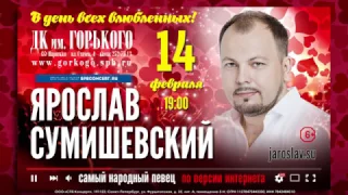 Концерт Ярослава Сумишевского в День Всех Влюблённых в Петербурге