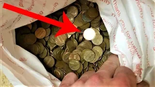 STRANGE ERROR COIN FOUND IN 30 POUND BAG OF PENNIES! | COIN HUNTING PENNIES