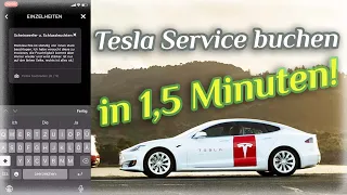 Teslas mobilen Service buchen in 1,5 Minuten!