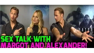 The Legend Of Tarzan: Alexander Skarsgard would NOT recommend sex with Margot Robbie!