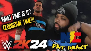 WWE 2K24 CM Punk Entrance ECW DLC Pack REACTION!!! -The Fat REACT!