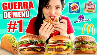 PROBANDO TODOS LOS MENÚ #1 😱 Cuál Hamburguesa es más Rica?! 😜 Fast Food Challenge Sandra Cires Art