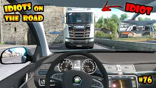 ★ IDIOTS on the road #76 - Skoda EDITION - ETS2mp funny moments - Euro Truck Simulator 2