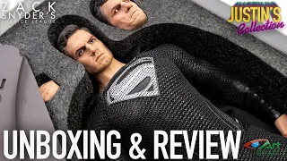 Superman Black Suit Justice League By Art Transcendent 1/6 Scale Figure Unboxing & Review