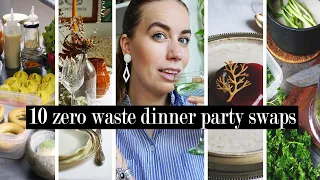 10 eco swaps for zero waste dinner parties // sustainable fine dining tips