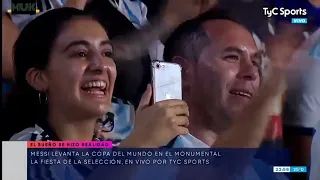 Argentina full celebration after Panama Match...