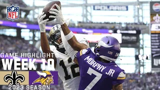 New Orleans Saints vs. Minnesota Vikings | 2023 Week 10 Game Highlights