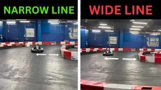 Wide line vs Narrow line at Indoor Go Karting (EXPERIMENT)