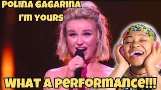 Polina Gagarina - I'm Yours - Полина Гагарина Я твоя (Live at Мегаспорт) REACTION