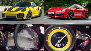 Porsche 911 991.2 GT2 RS vs Porsche 911 992 Turbo S 0-300 kmh race