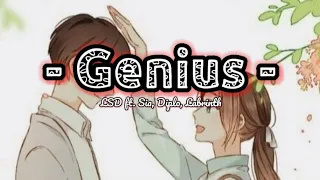 [ SUB INDO ] LSD - Genius ft. Sia, Diplo, Labrinth | Lyrics Video Terjemahan Indonesia |