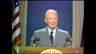 The Oldest Color Videotaped Broadcast Available - of Pres. Eisenhower, from 1958!!