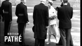 Princess Margaret Presents Colours To Suffolks In Germany (1955)