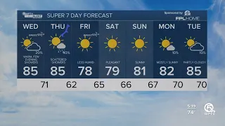 WPTV First Alert Weather forecast, morning of March 27, 2024