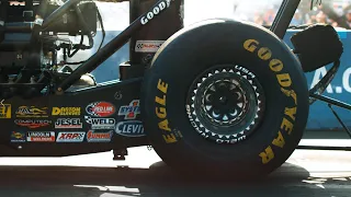 NHRA Drag Race Tire Wrinkle in Slow Motion | Top Fuel and Funny Car