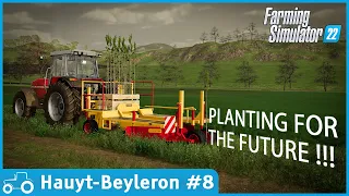 Haut Beyleron #8 FS22 Timelapse Planting Trees, Spreading Lime & Fertilizer, Cultivating Contracts