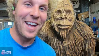 How to Carve a BIGFOOT with a chainsaw - Ryan Cook