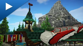 [4K] Minecraft Disneyland Matterhorn Bobsleds Coaster | 2024