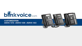 Avaya 1416, Avaya 1408, and Avaya 1403 - Customization