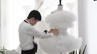 The making of Cloud Ball Gown