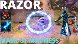 DOTA 2 RAZOR MASK OF MADNESS (MoM) OWNAGE GAMEPLAY | LEARN HOW TO PLAY RAZOR