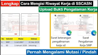 LIVE Cara Mengisi Riwayat Kerja & Upload Bukti Pengalaman Kerja Guru Honorer di SSCASN.BKN.GO.ID