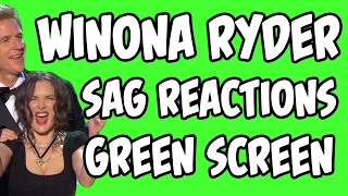 FREE Winona Ryder SAG Awards Reactions | Green Screen Footage | Lowcarbcomedy
