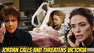 Jordan's threatening phone call makes Victoria fear Claire's murder Young And The Restless Spoilers