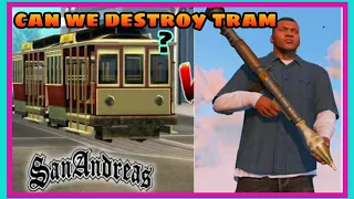 Can we destroy or stop tram? | Gta sa | #challenge