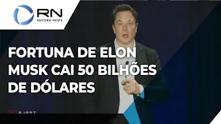 Elon Musk perde 50 bilhões de dólares em apenas 2 dias