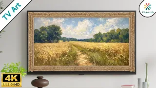 Vintage Country Framed 4k Art - 8 Antique Paintings for Interior TV Art - 4 Hours 4K