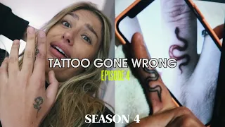 Tattoo gone WRONG (she CRIED)