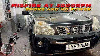 Loss of Power and misfire at 3000 RPM Nissan X-trail remapped EGR and DPF delete