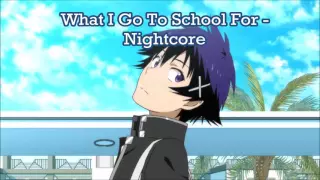 Busted - What I Go to School For - Nightcore