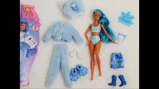 💖❄️Barbie Cutie Reveal Winter Series HUSKY/WOLF Doll Ready for the Fall/ Winter Unboxing & Review 🐺💖