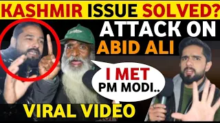 PAK UNCLE ATT@CK ON ABID ALI, I WILL SOLVE KASHMIR ISSUE. PAKISTANI PUBLIC REACTION ON INDIA REAL TV