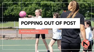 POPPING OUT FROM POST // SHOOTER FOOTWORK SESSION // NETBALL PRACTICE // PARTNER DRILL