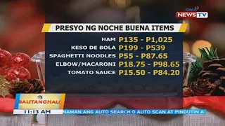 BT: DTI: Walang magiging taas-presyo sa Noche Buena items; Sapat din ang supply