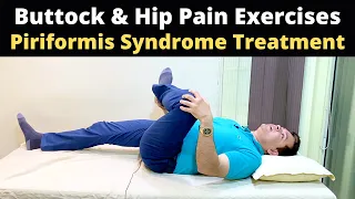 Treatment for Hip Pain at Home, Pain in Buttock, Piriformis Syndrome Exercises, Glutes Pain Exercise