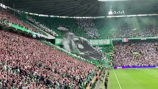 Celtic Team Walking Out vs Rangers || INCREDIBLE ATMOSPHERE