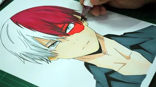 How to Draw Shoto Todoroki Step by Step - My Hero Academia