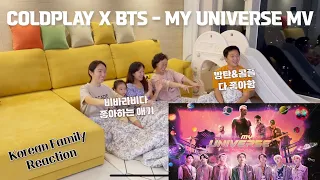 [ENG] COLDPLAY X BTS - My Universe Official MV Reaction 마이유니버스 리액션 / Korean ARMY Family's Reaction