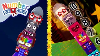 @Numberblocks- Blast Off! 🚀| Numberblocks MathLink Cubes | Learn to Count