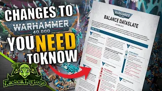 The BIGGEST Changes in the 40k Balance Update | Warhammer 40k News