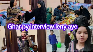 Ghar py interview leny kon agya | itni dor sy guest aye | Sitara yaseen vlogs