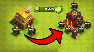 250 ДНЕЙ БЕЗ ДОНАТА ! 6 СТРОИТЕЛЕЙ ! 2 СКИНА ЗА 3000 ГЕМОВ ! #НЕДОНАЧУ ! CLASH OF CLANS